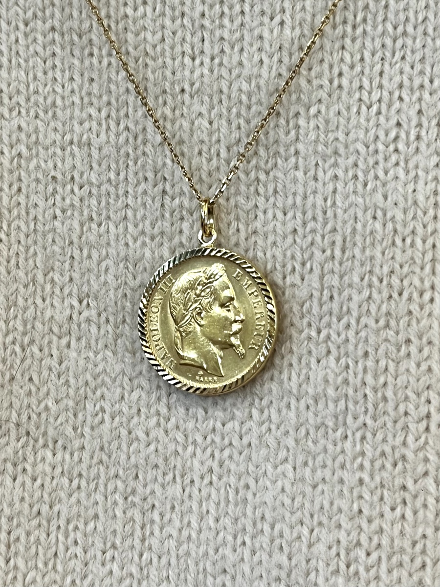 20-franc Napoleon Coin Pendant 