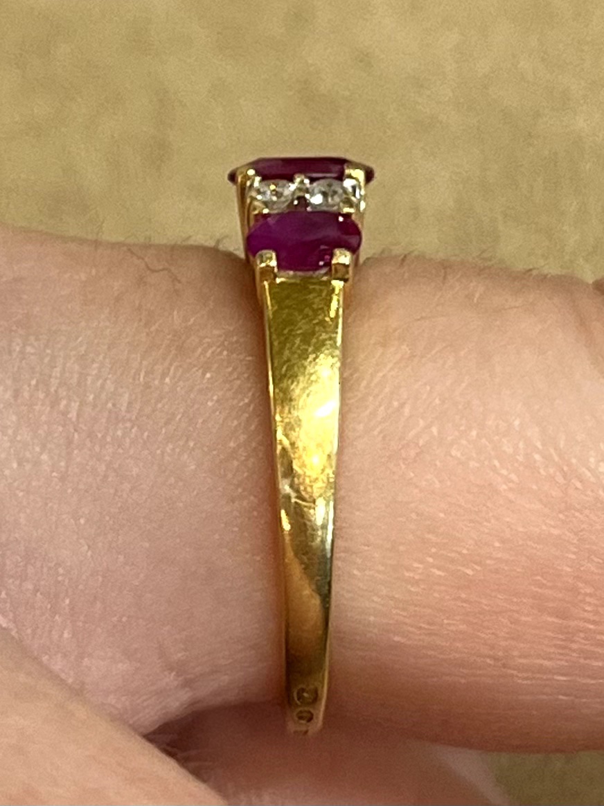 Bague rubis et Diamants-photo-1