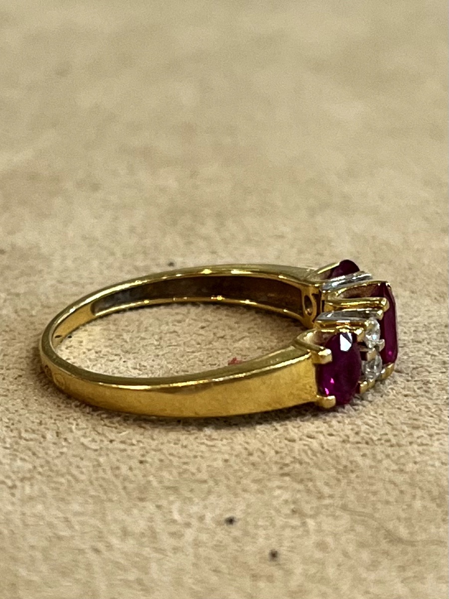 Bague rubis et Diamants-photo-4