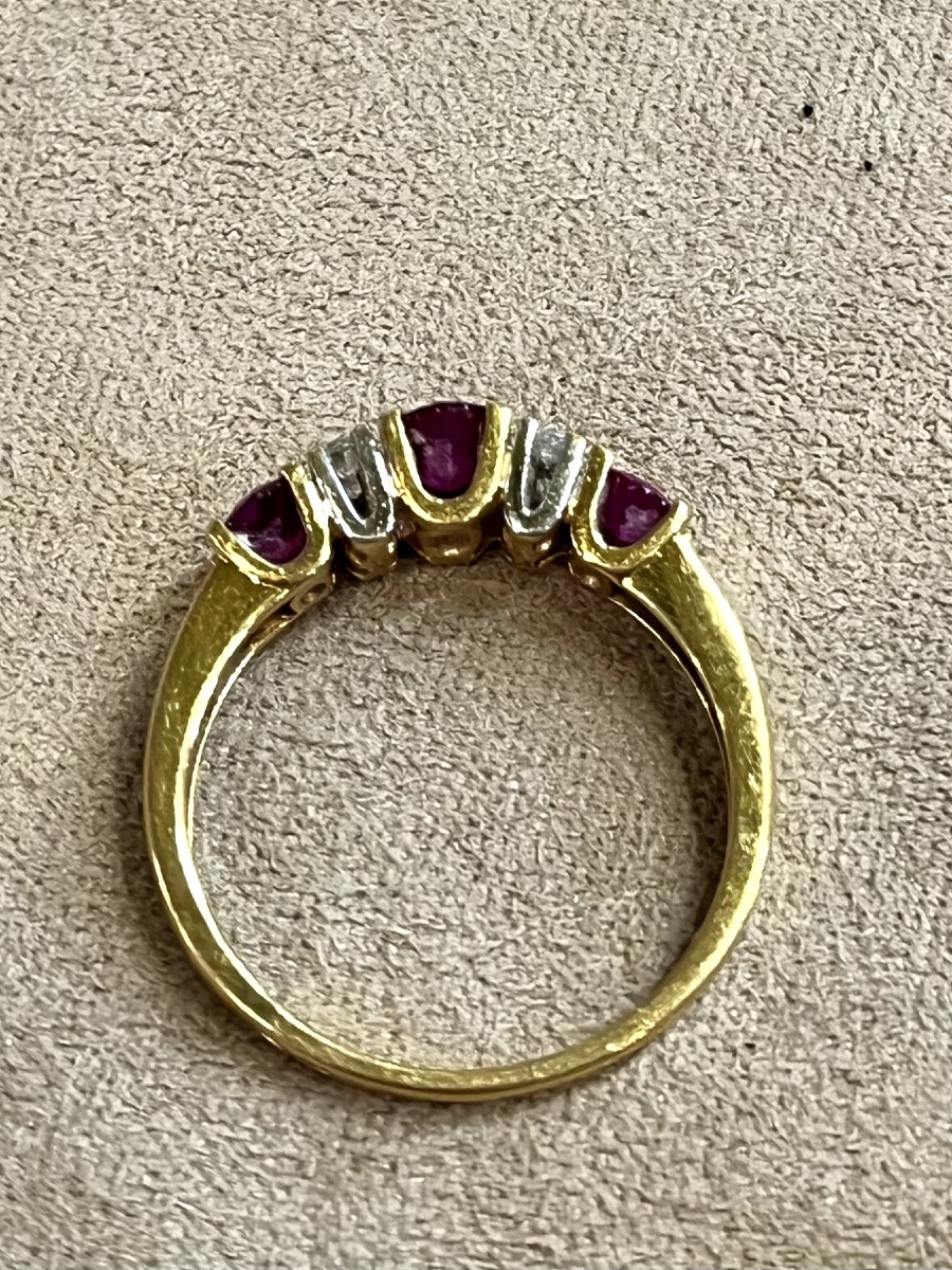 Bague rubis et Diamants-photo-5