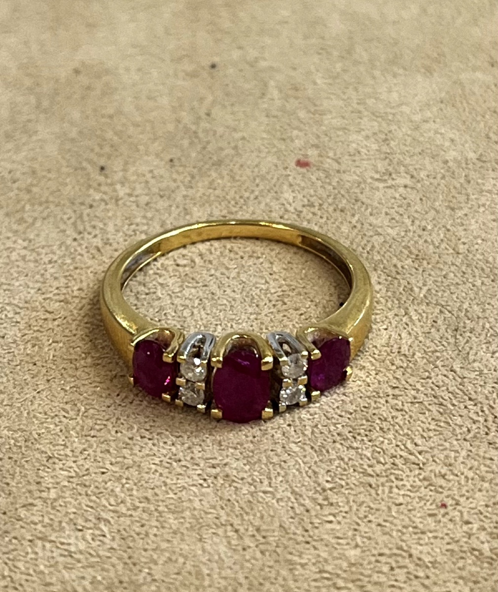 Bague rubis et Diamants-photo-6