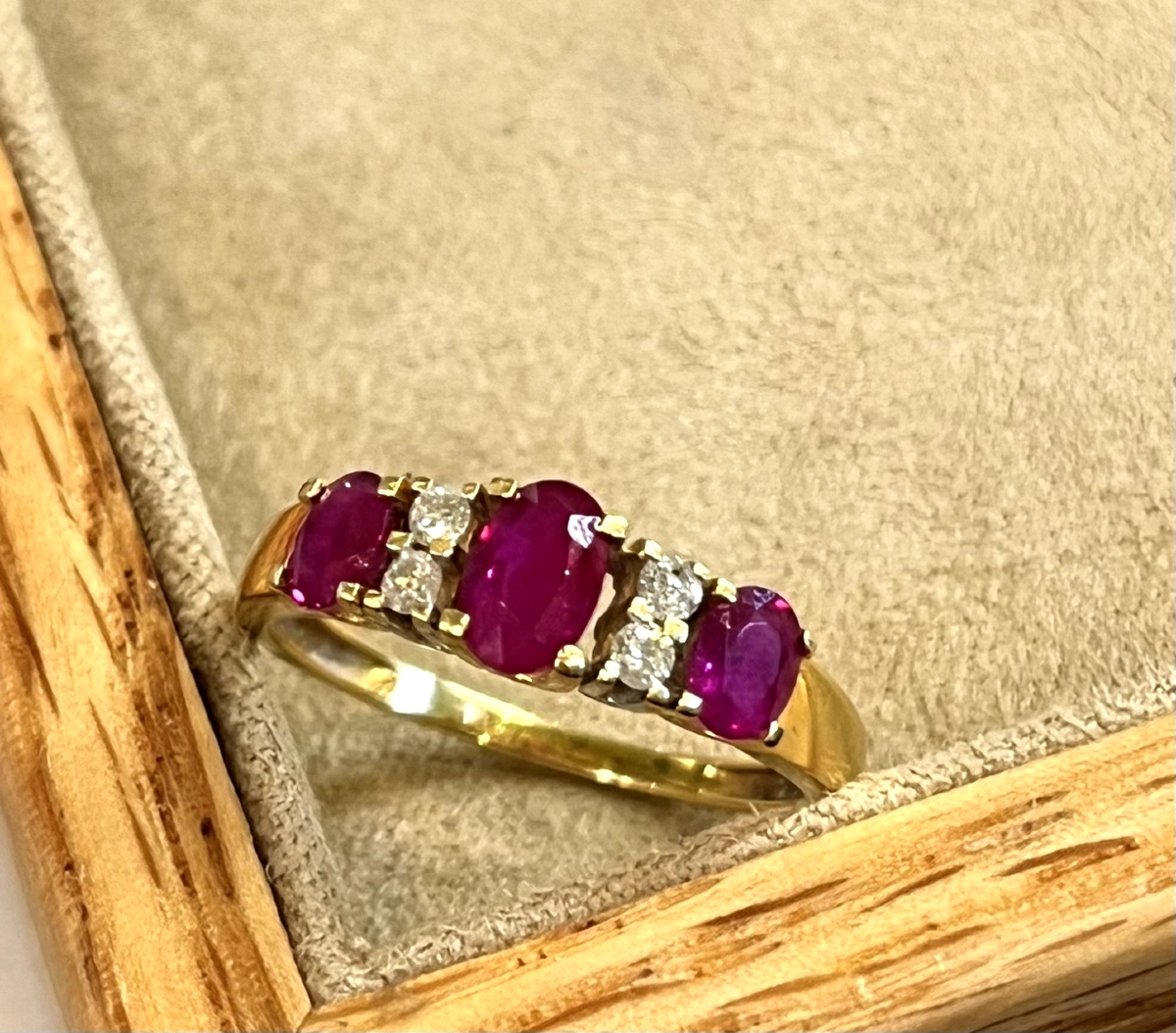 Bague rubis et Diamants