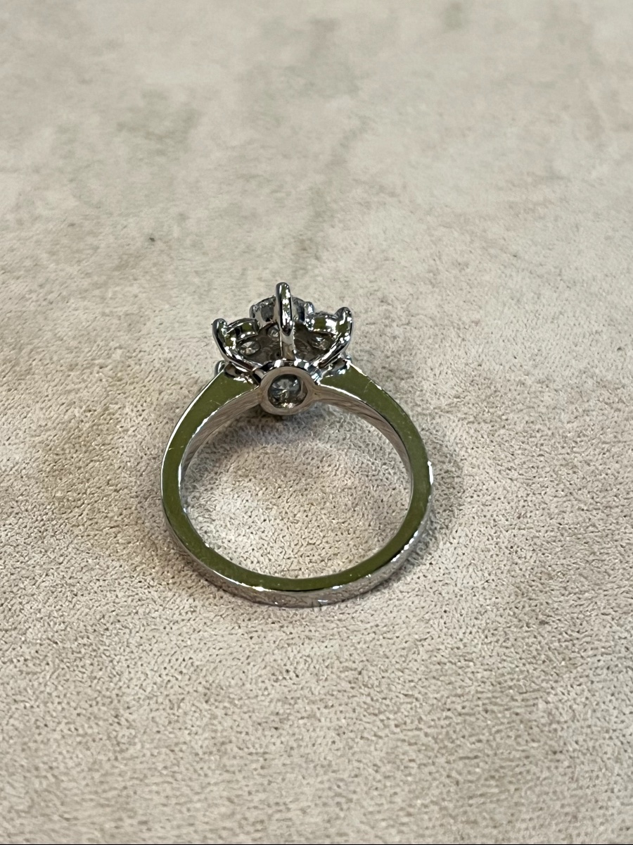Diamond Flower Ring -photo-1