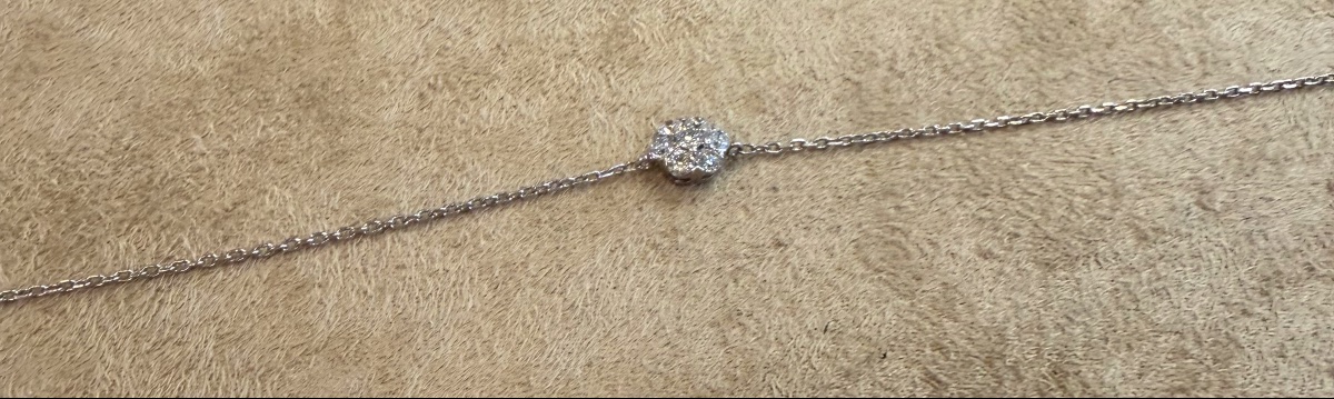 Diamond Flower Bracelet-photo-4