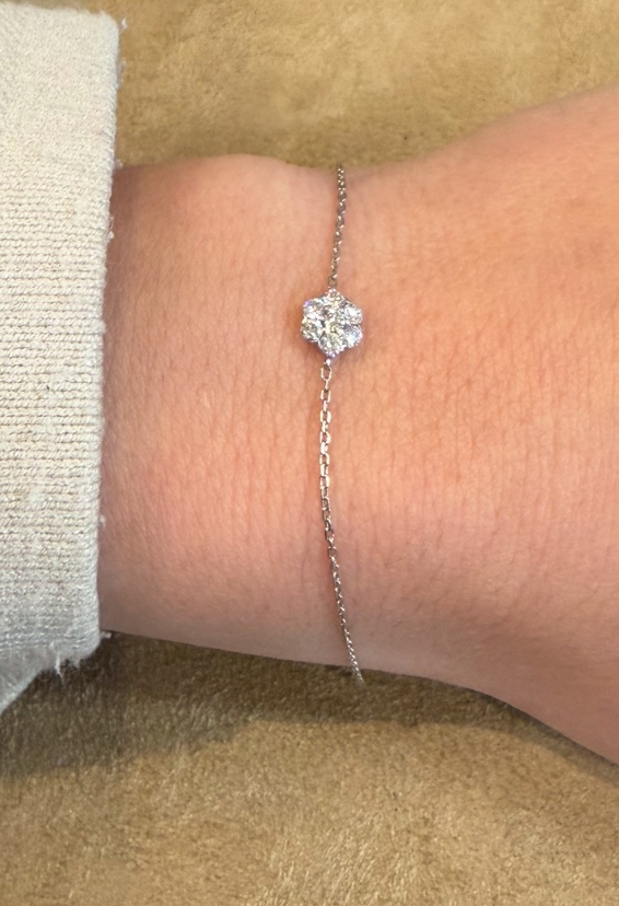 Diamond Flower Bracelet