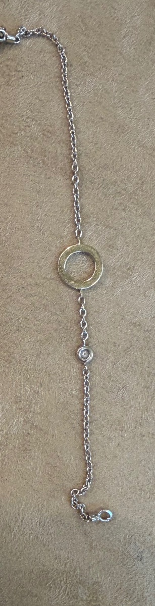 Bracelet cercle et diamants-photo-3