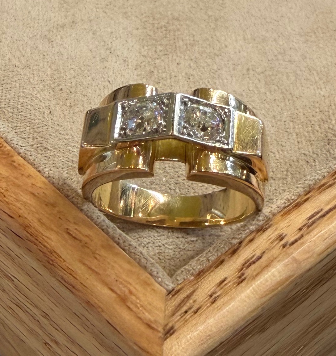 Bague Tank diamants-photo-3