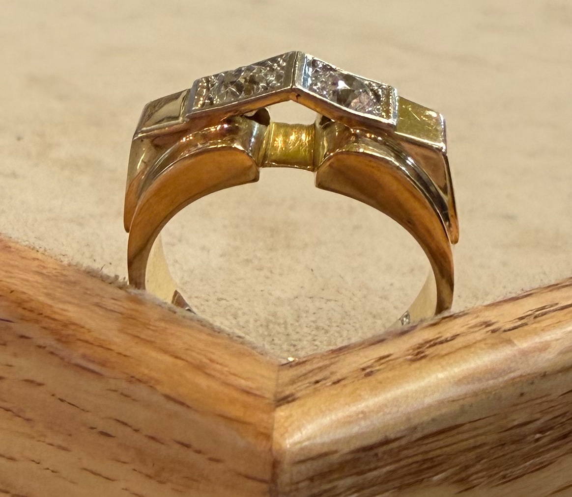 Bague Tank diamants-photo-4