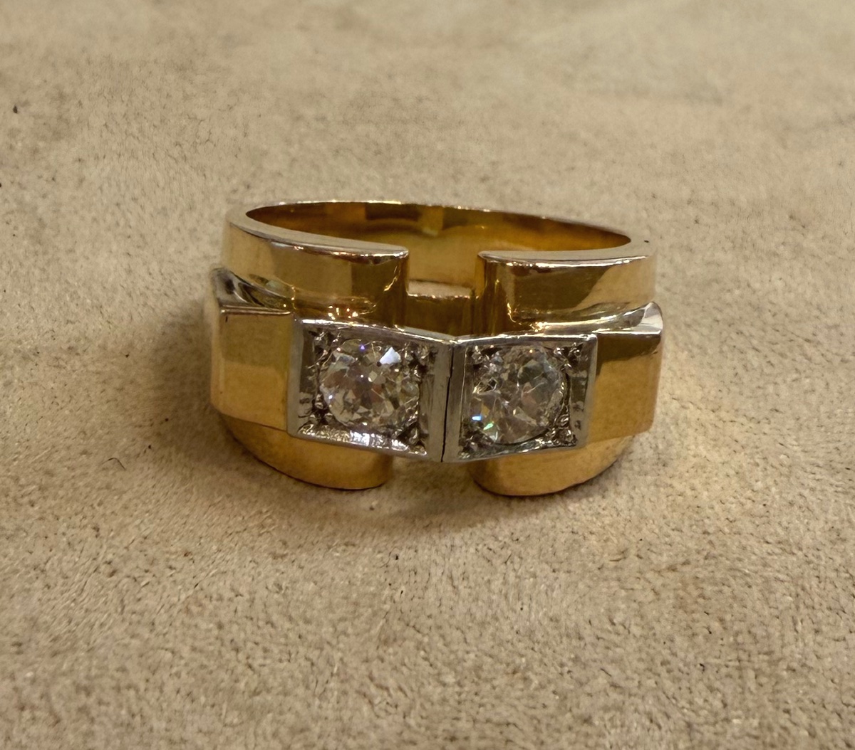 Bague Tank diamants-photo-5