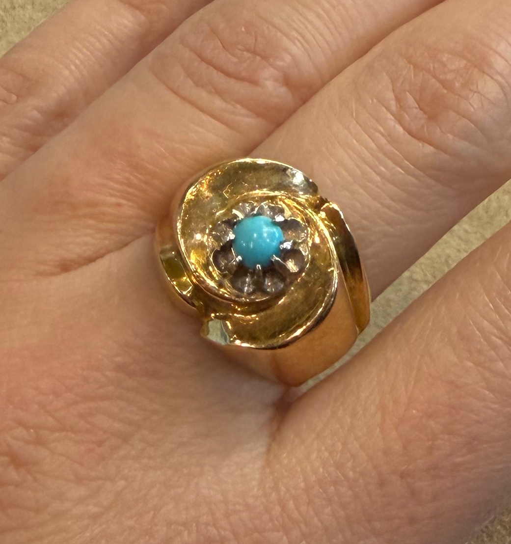 Turquoise Tank Ring-photo-1
