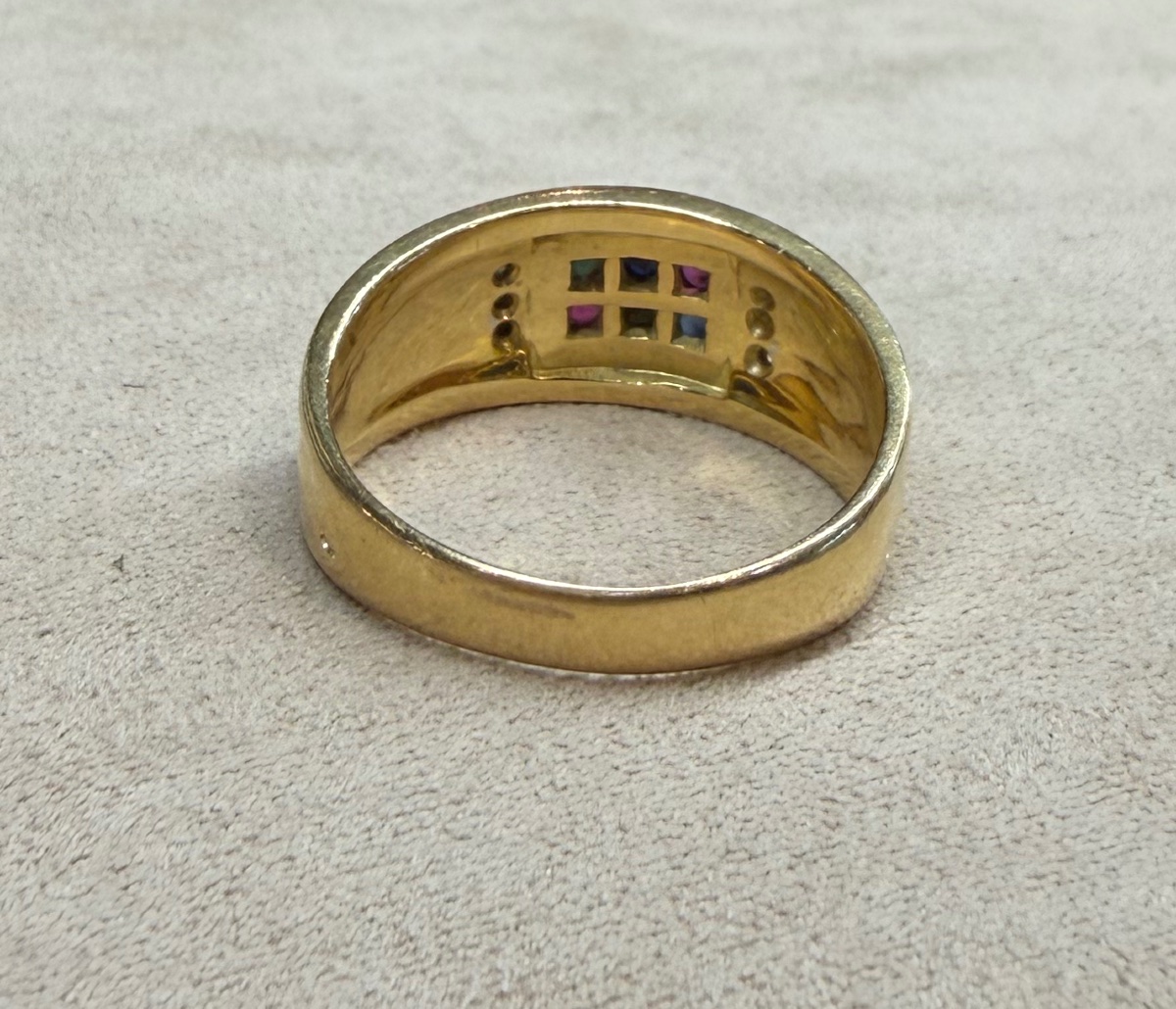 Band Ring With Sapphires, Rubies, Emeralds And Diamonds-photo-1