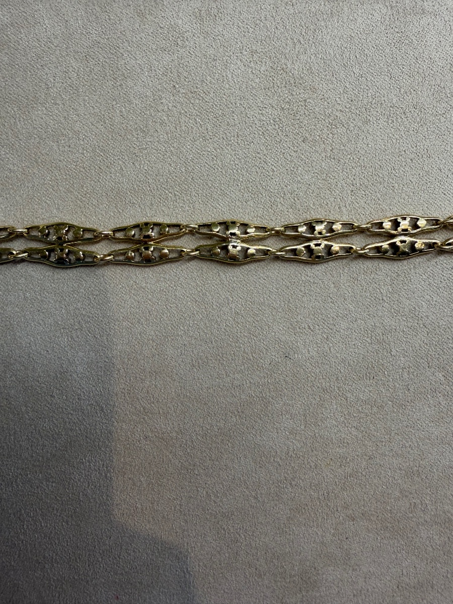 Two-line Olive Mesh Bracelet-photo-7