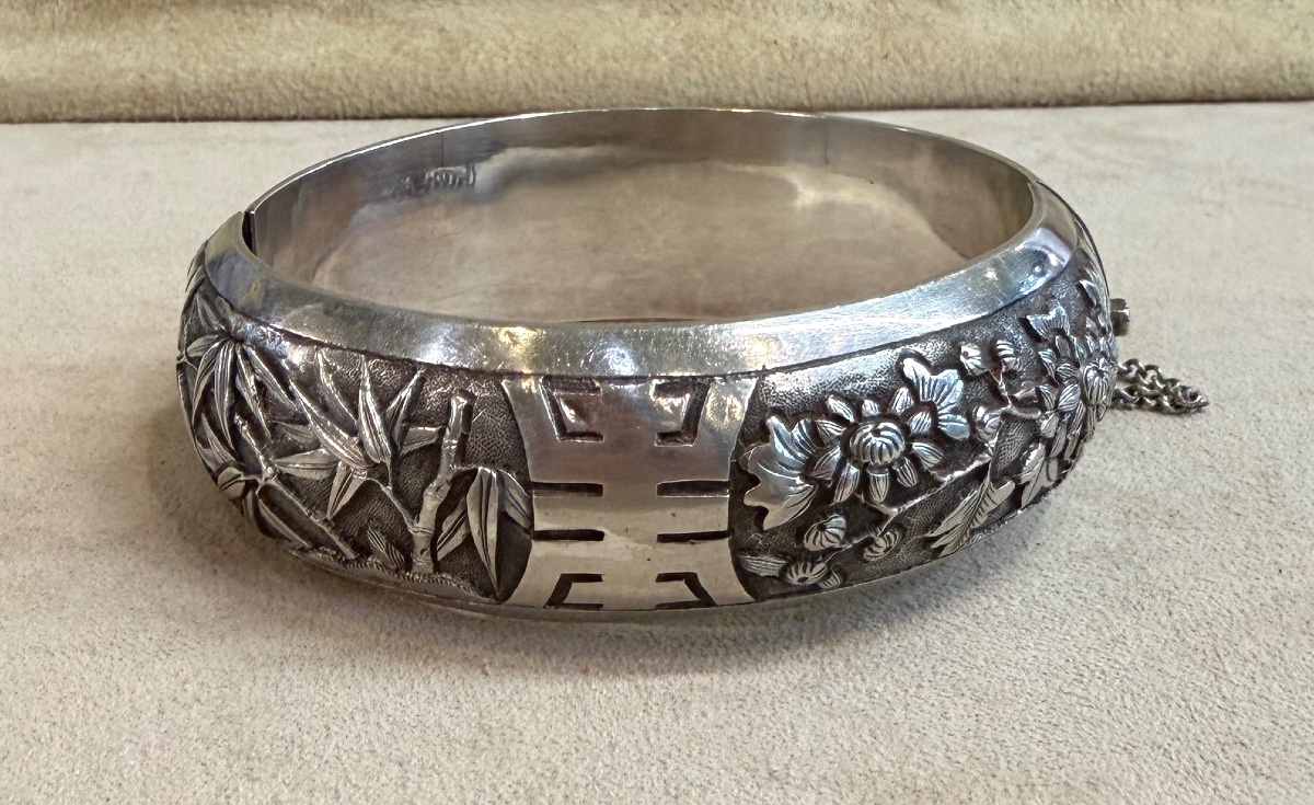 Bracelet jonc feuillage-photo-1