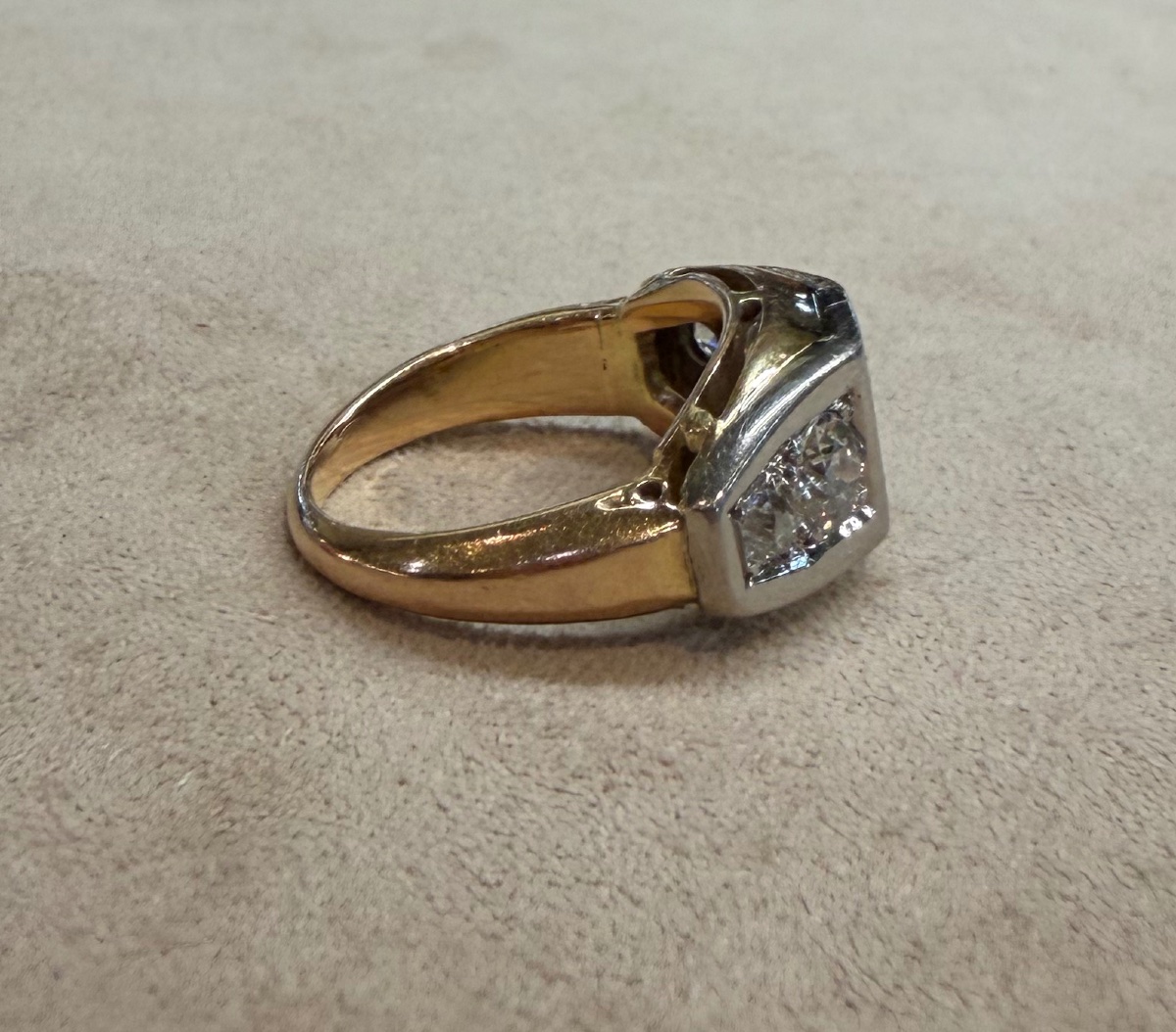 bague saphir et diamants-photo-4