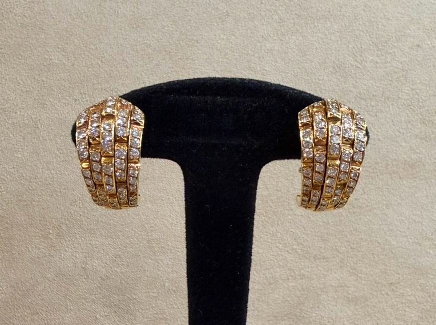 Boucles d'oreille diamants