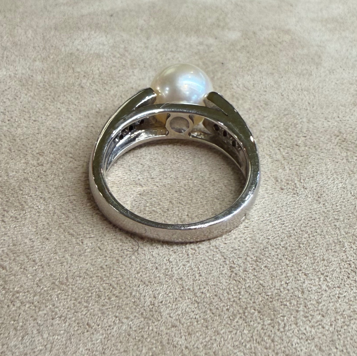 Pearl And Diamond Ring-photo-5