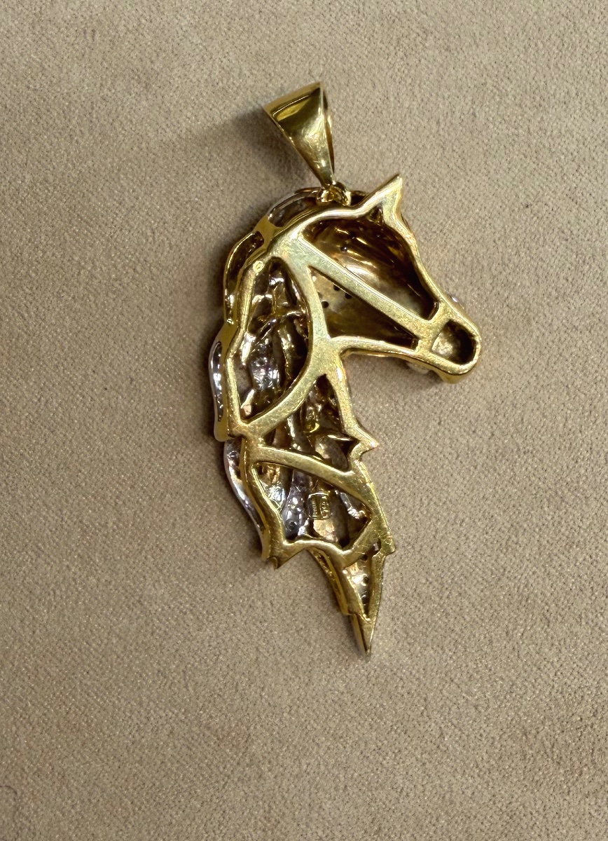 Diamond Horse Pendant-photo-3