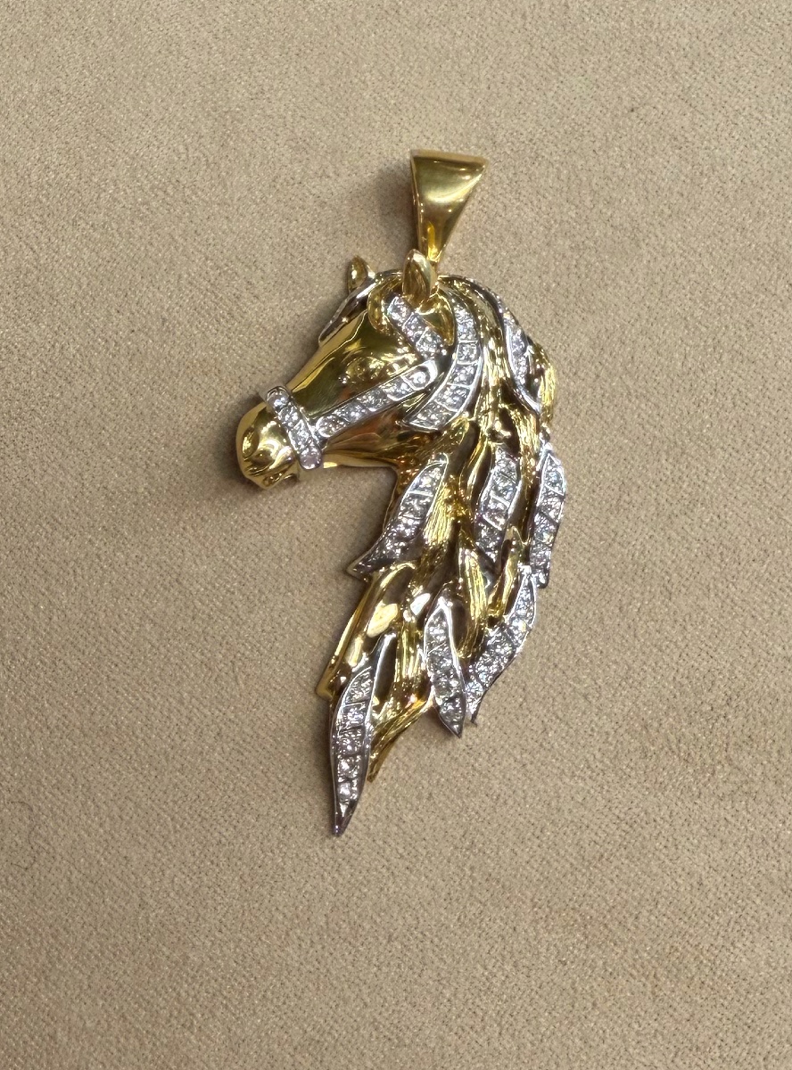 Diamond Horse Pendant-photo-4