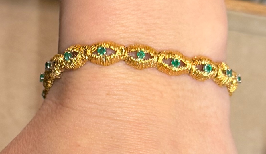 Bracelet emeraudes-photo-4