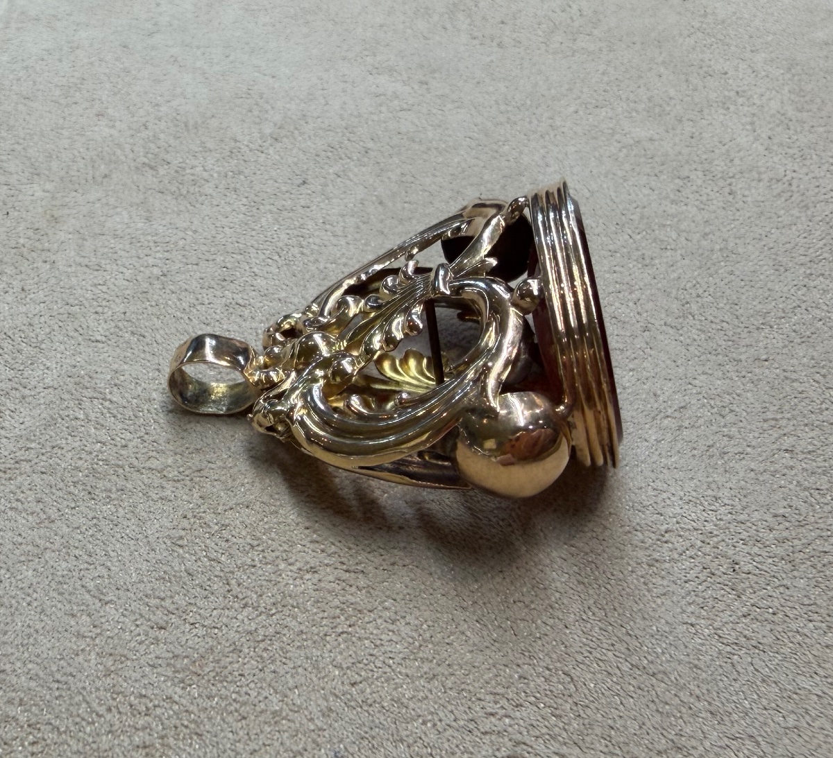 Carnelian Bucket Pendant-photo-4