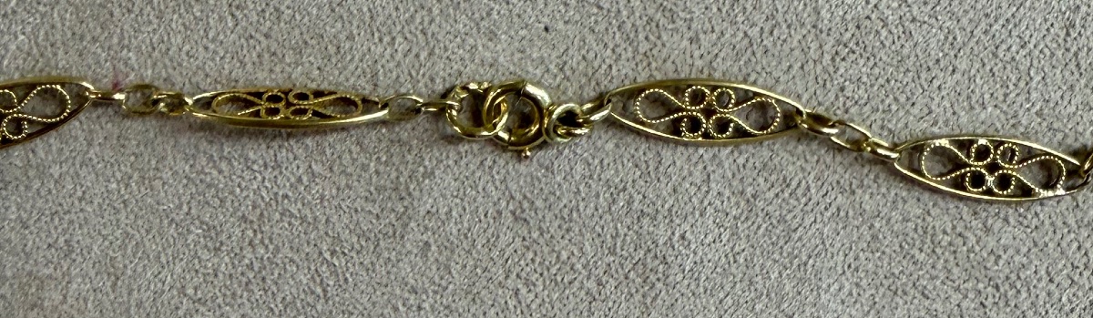 Draperie 19ème perles fines-photo-7