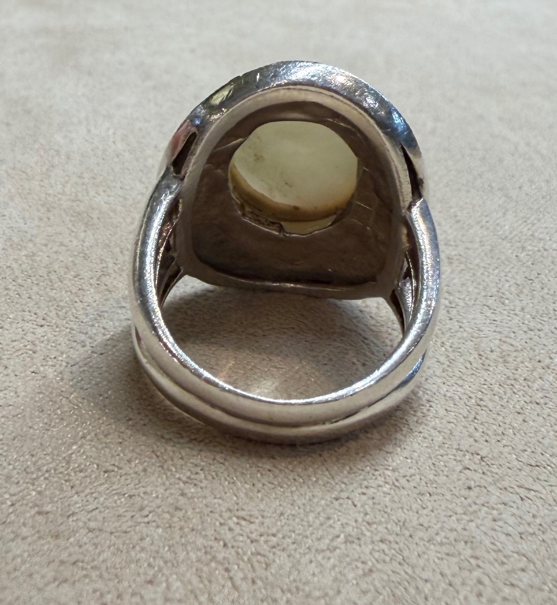 Mother-of-pearl And Marcasite Ring-photo-5