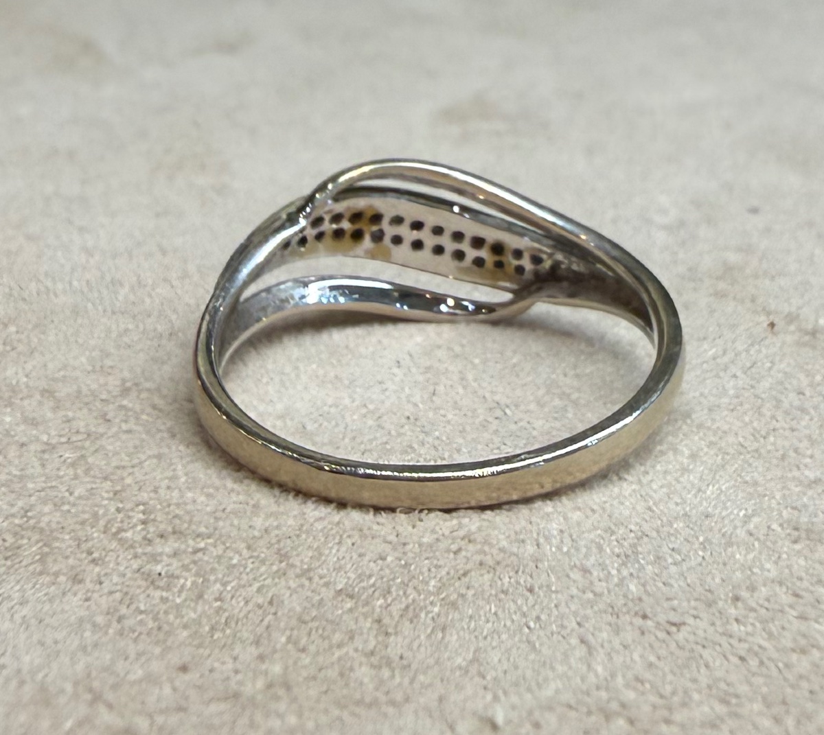 Bague vague diamants-photo-4