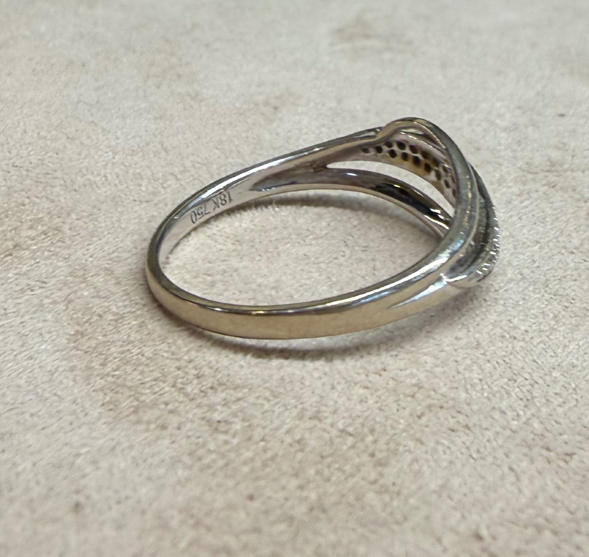 Bague vague diamants-photo-5