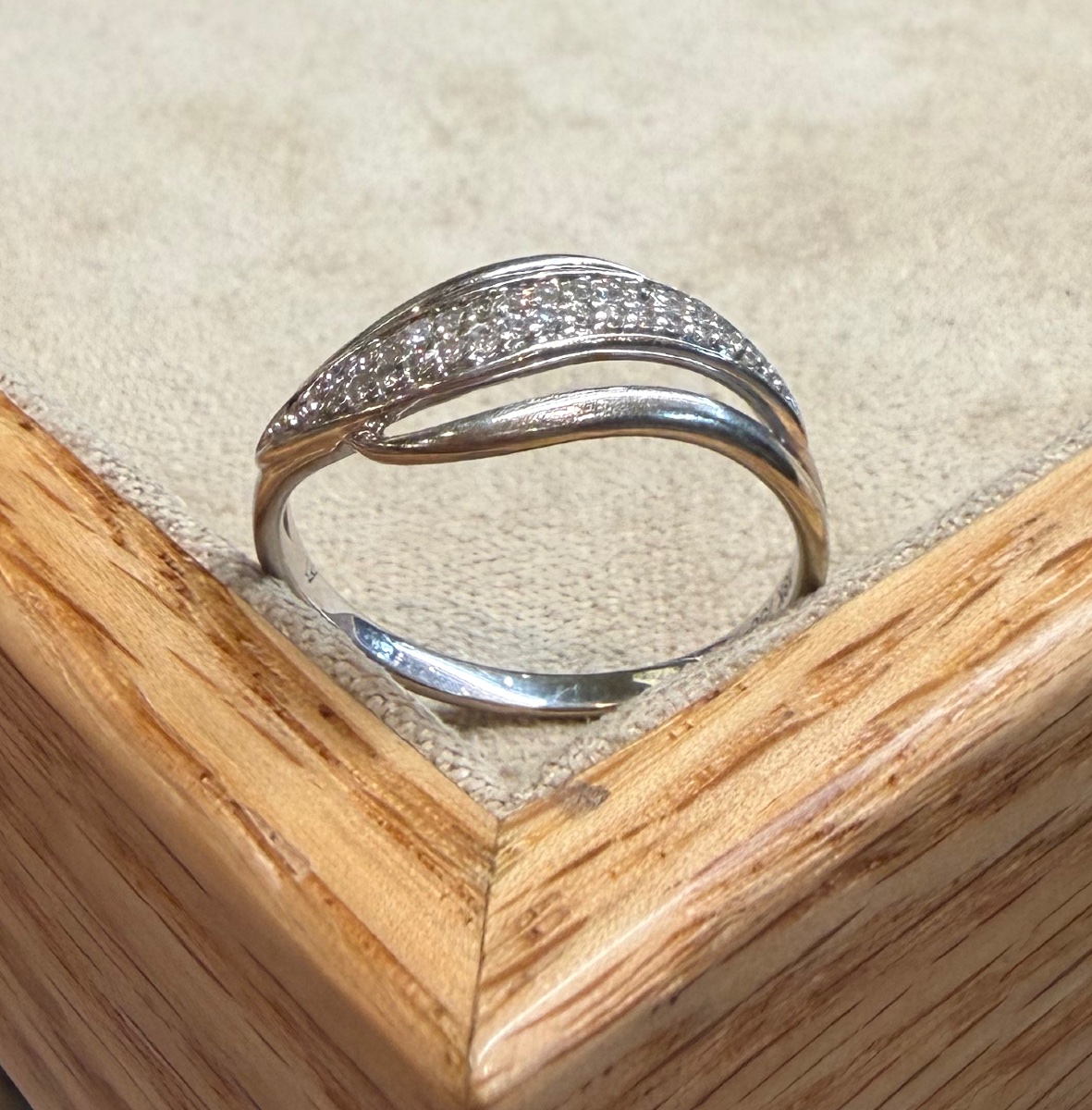 Bague vague diamants-photo-6