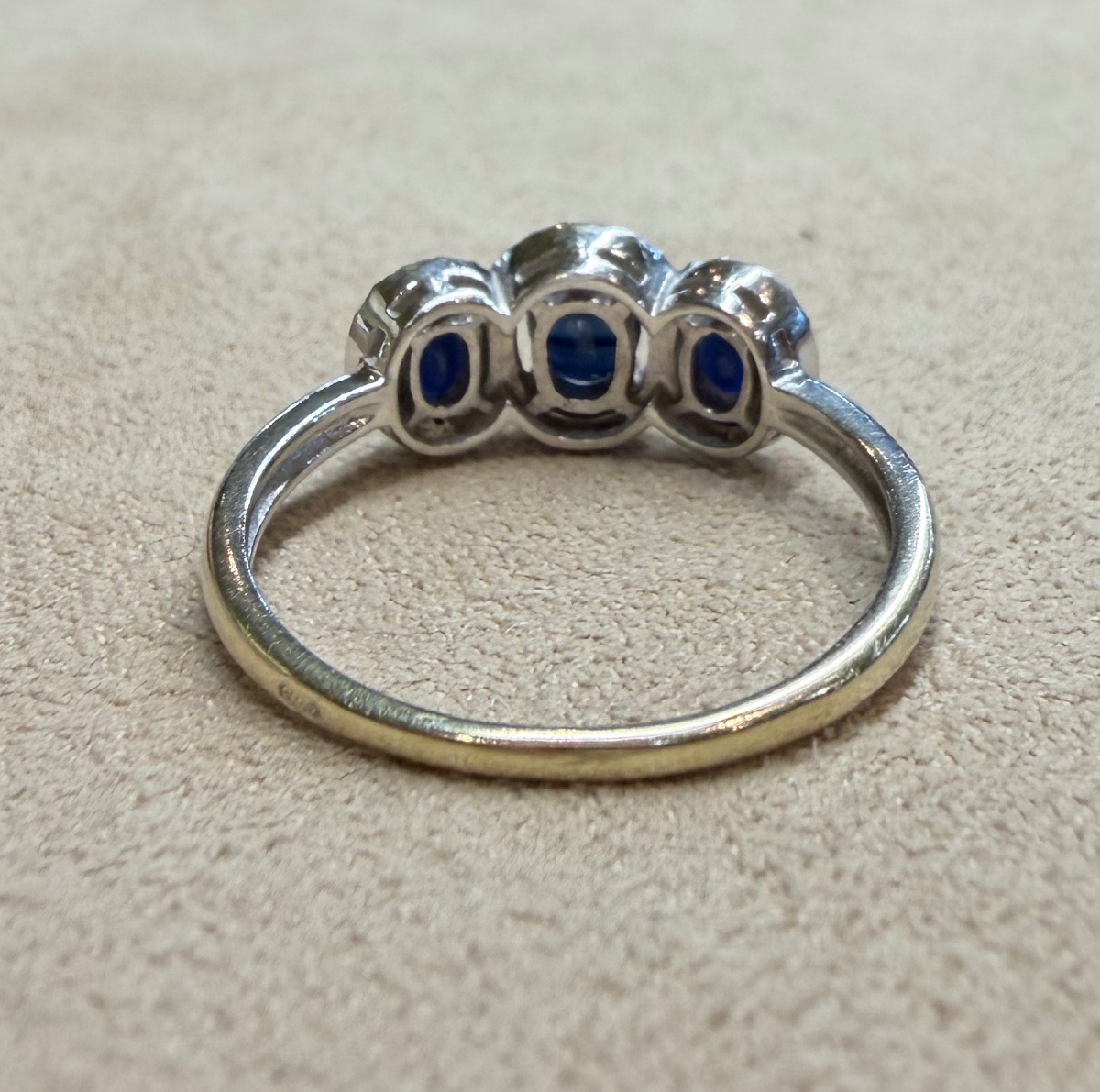 Bague Trilogie saphirs-photo-3