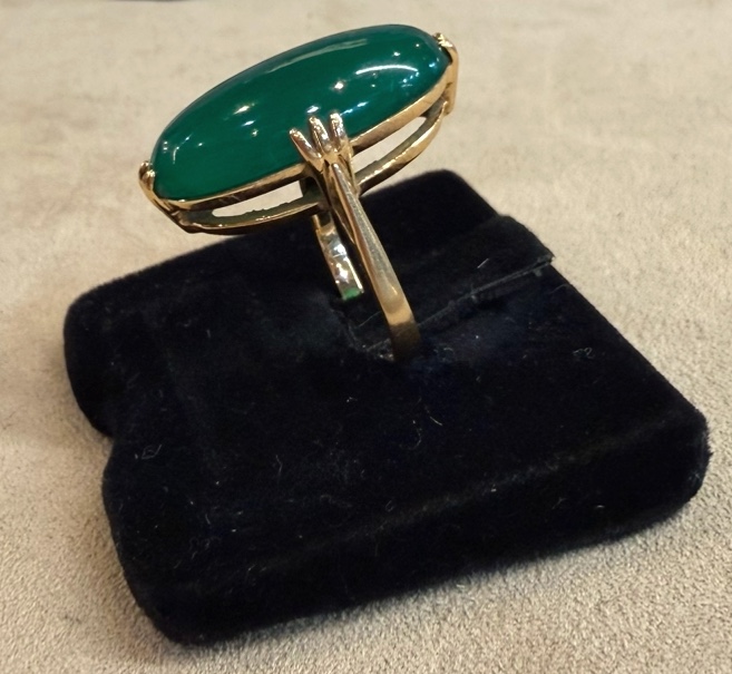 Bague Chrysoprase