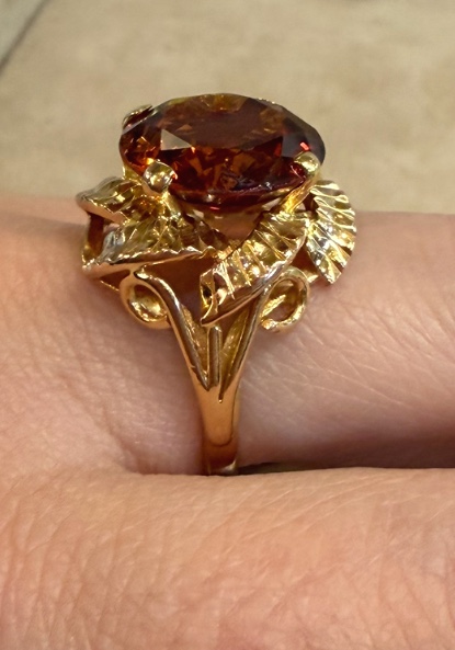 Bague citrine 