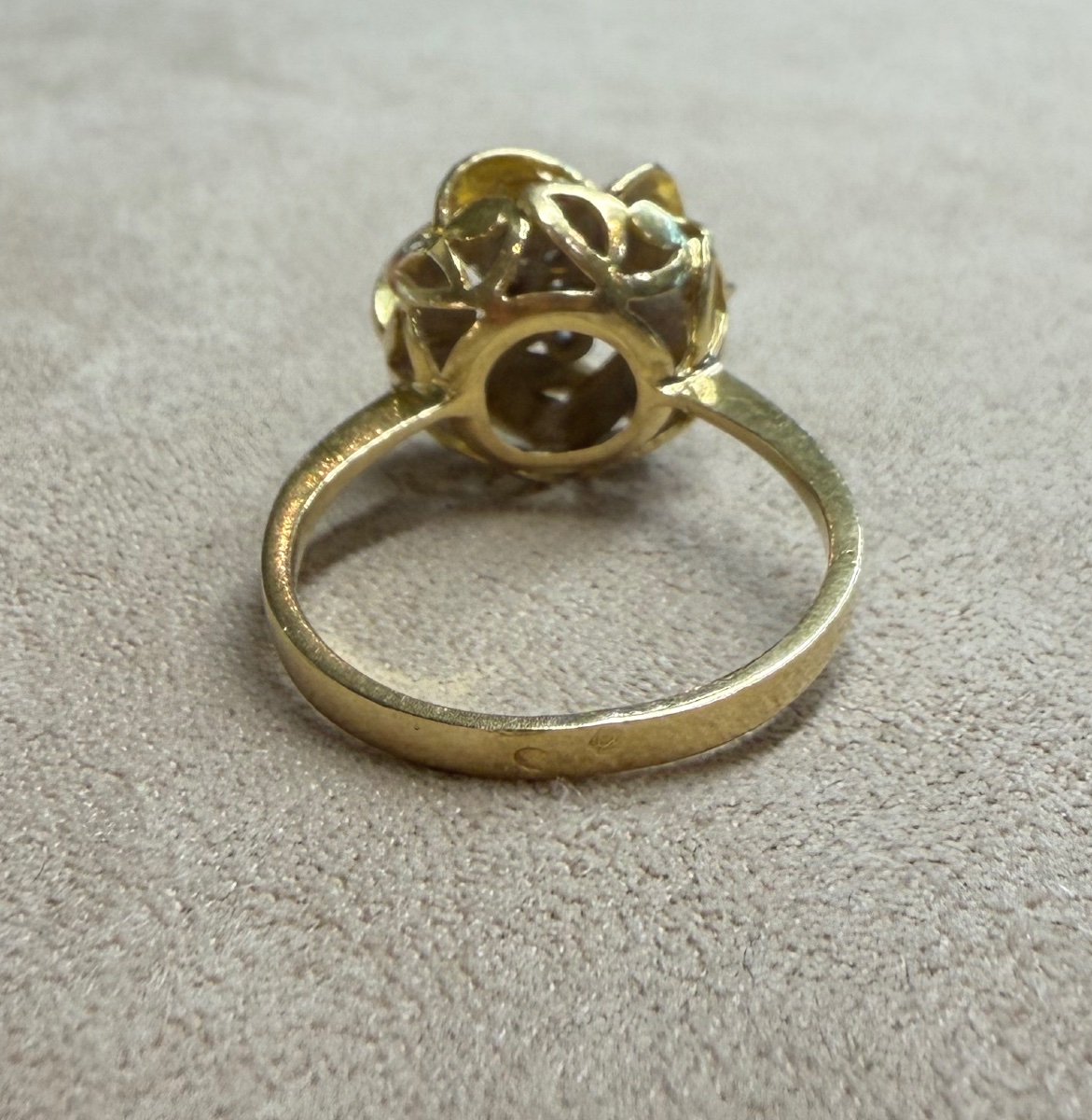 Aquamarine Cabbage Ring-photo-3