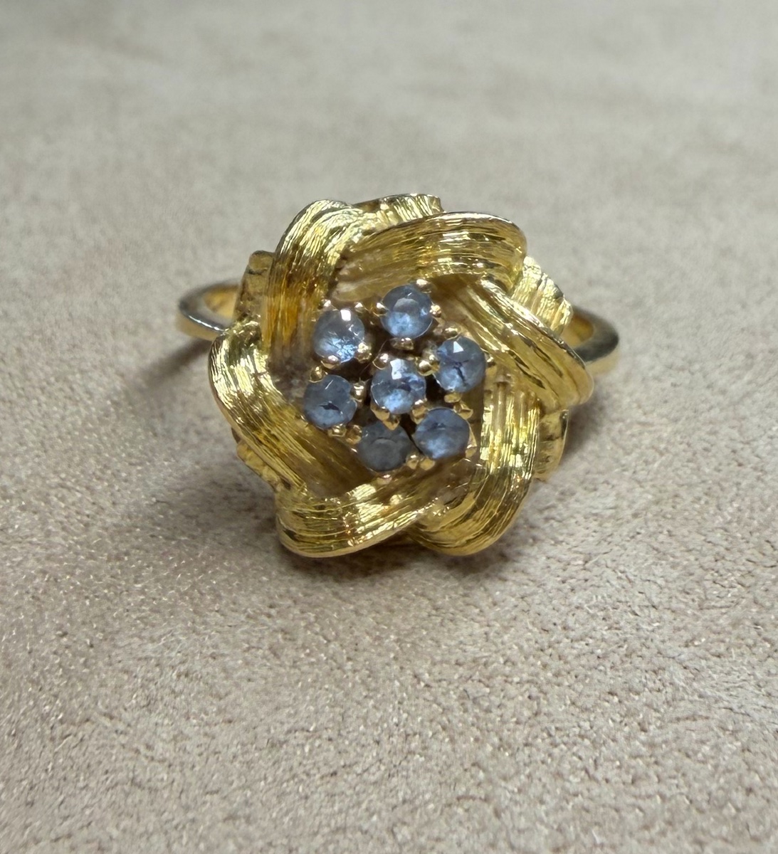 Aquamarine Cabbage Ring-photo-5