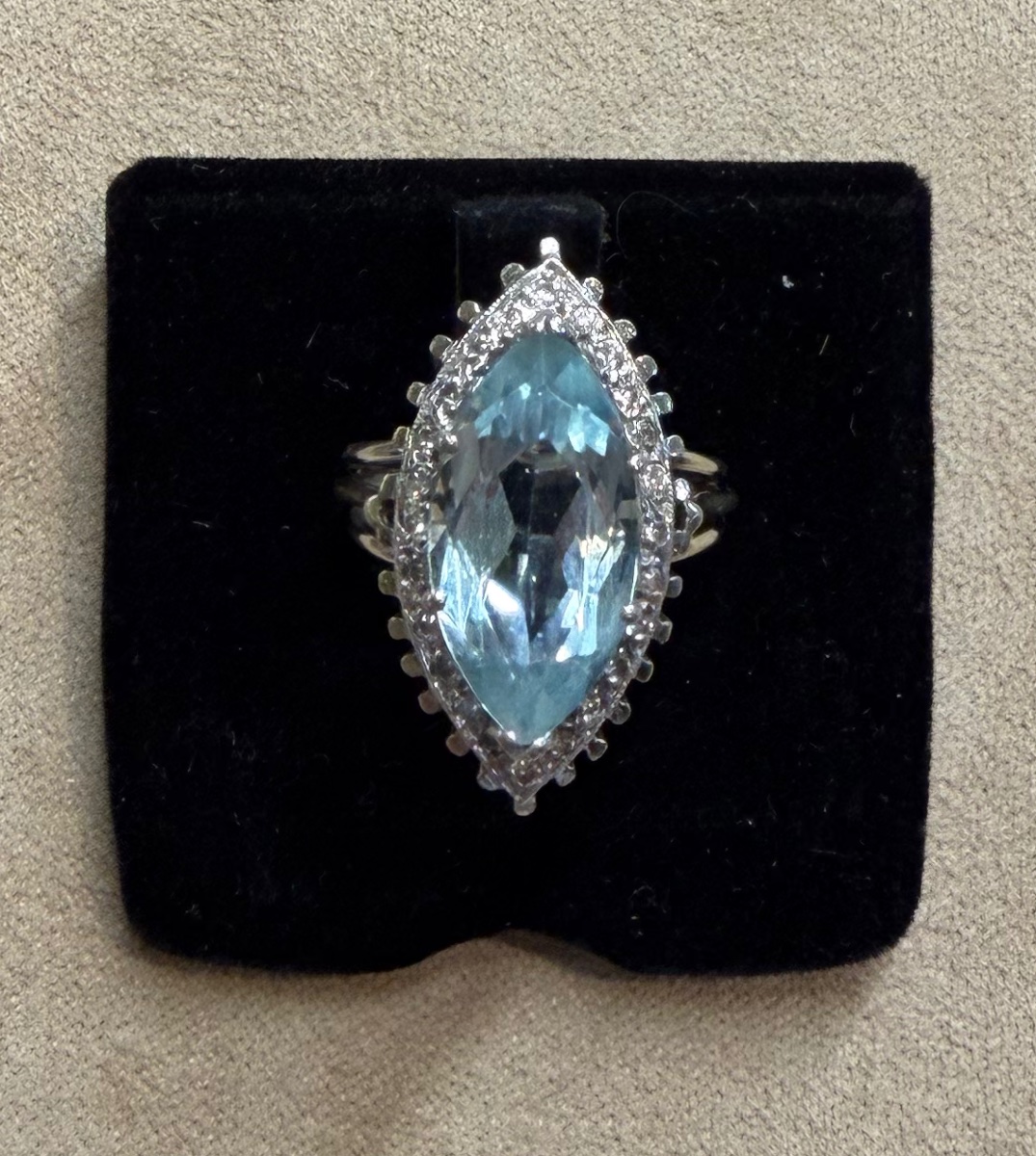 Aquamarine Marquise Ring-photo-2