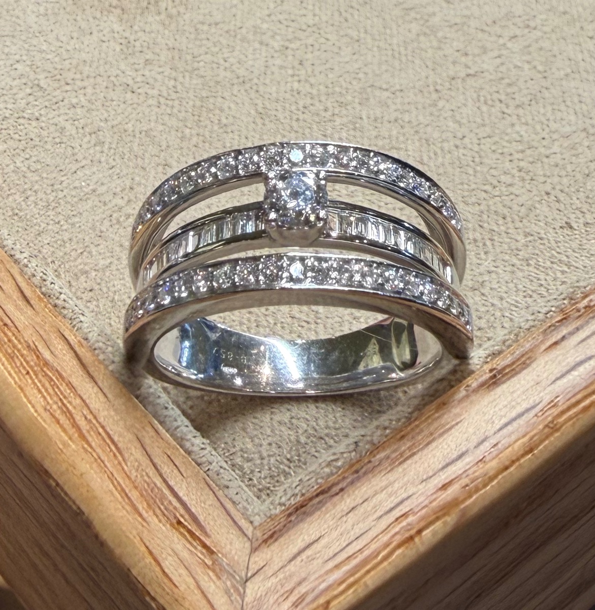 Three-row Diamond Ring-photo-1