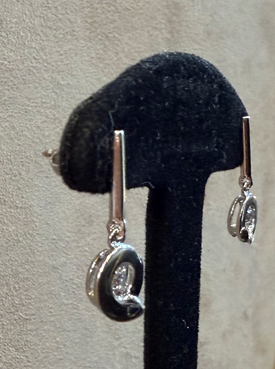 Circle Earrings Diamonds-photo-1