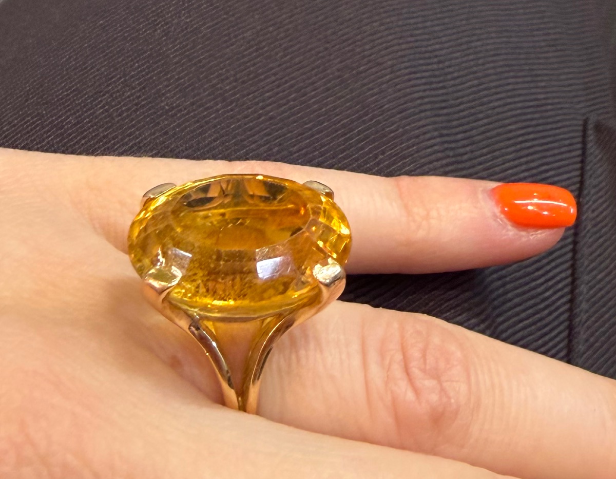 Bague citrine-photo-5