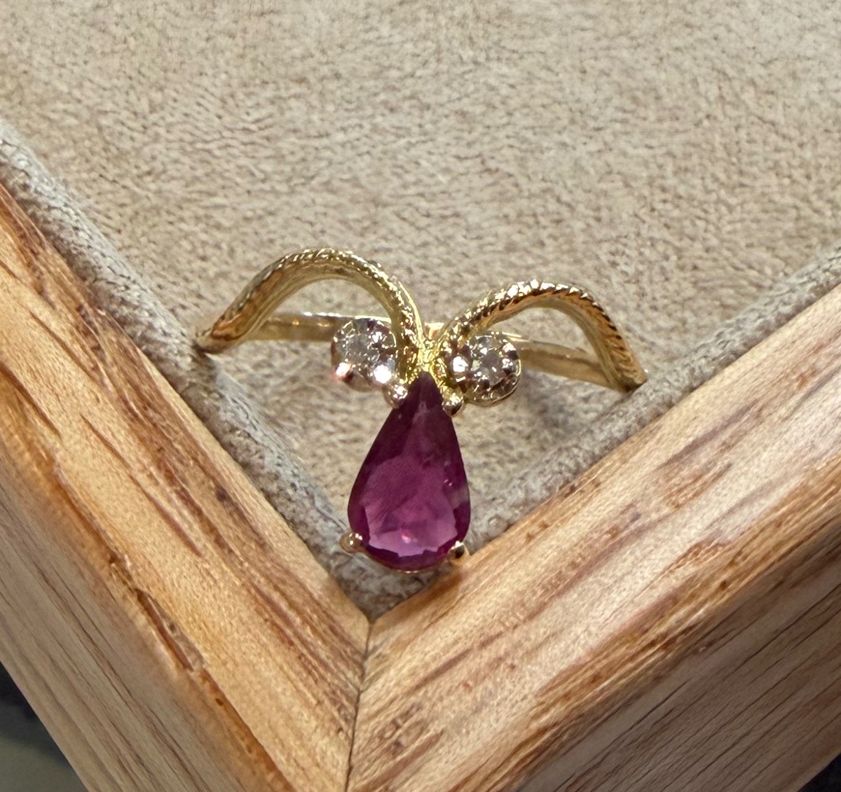 Bague rubis et diamants-photo-3