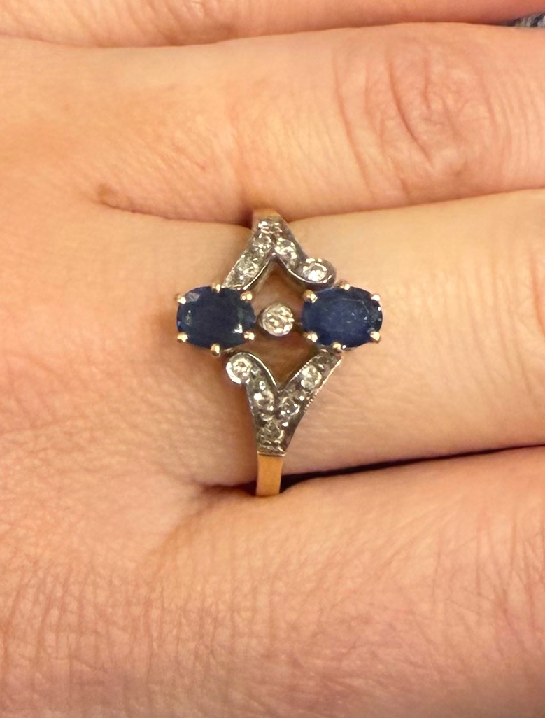 Sapphire And Diamond Ring-photo-1