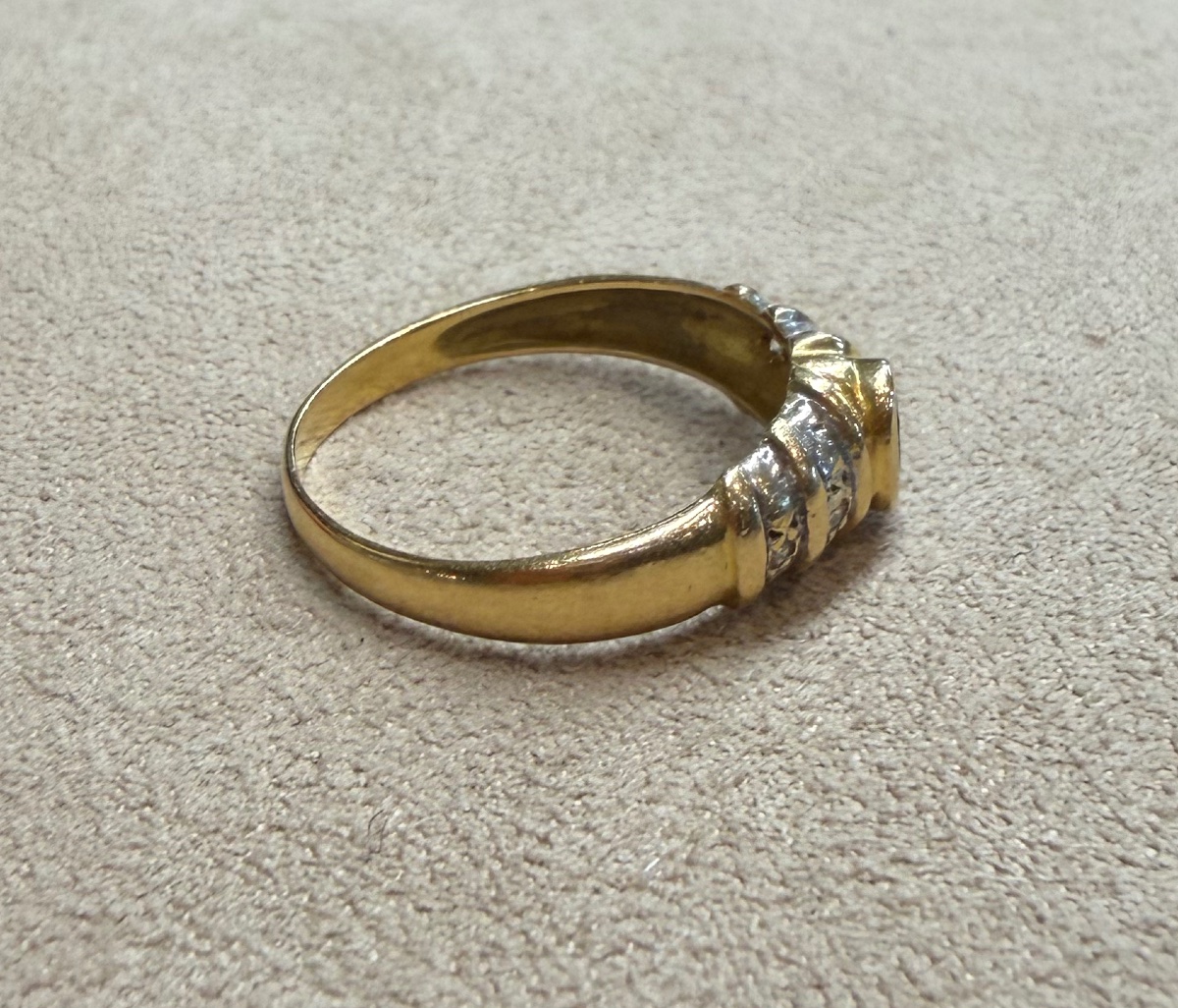 Bague Saphir et diamants-photo-4