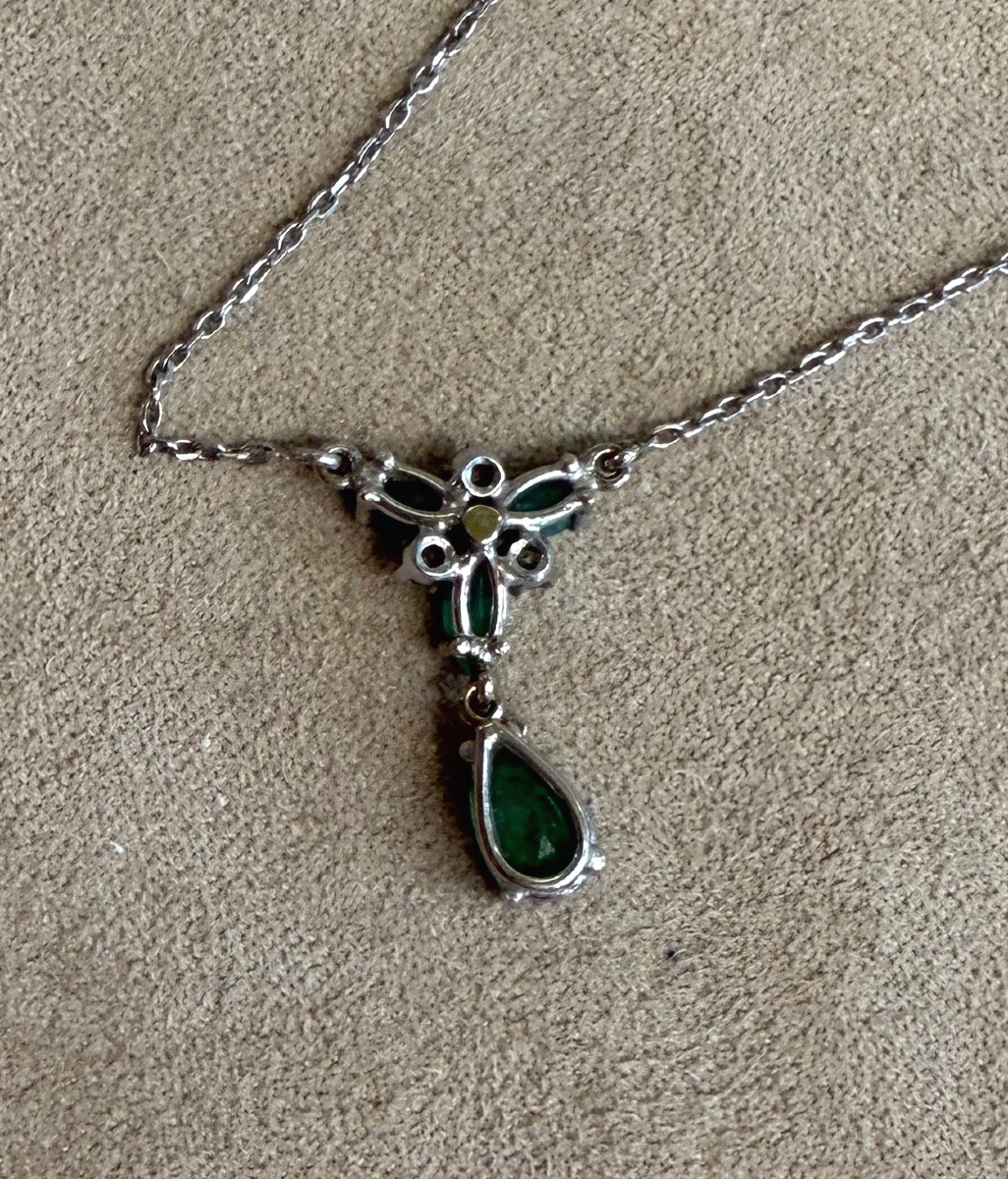 Collier Emeraudes et Diamants-photo-3
