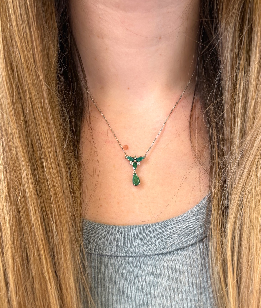 Collier Emeraudes et Diamants-photo-7