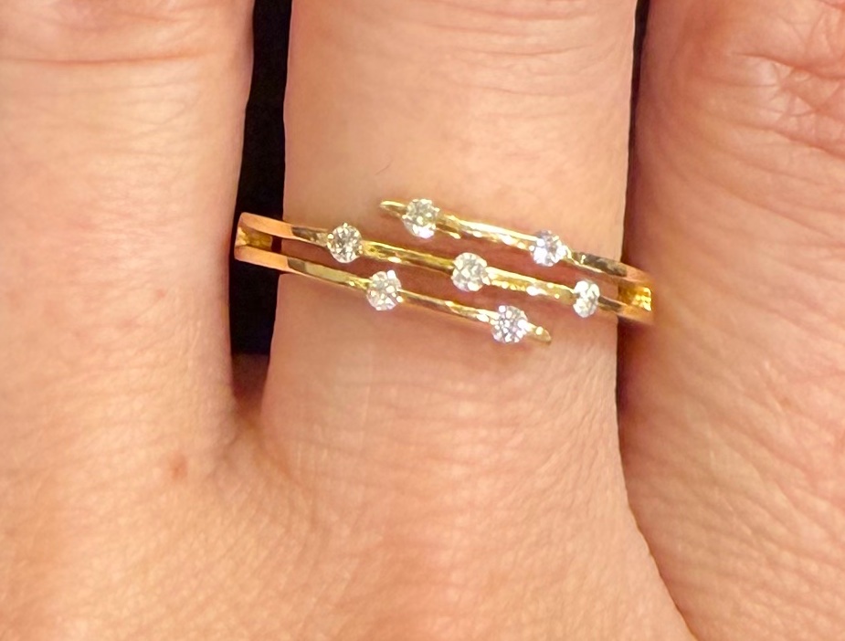 3-line Diamond Ring-photo-2