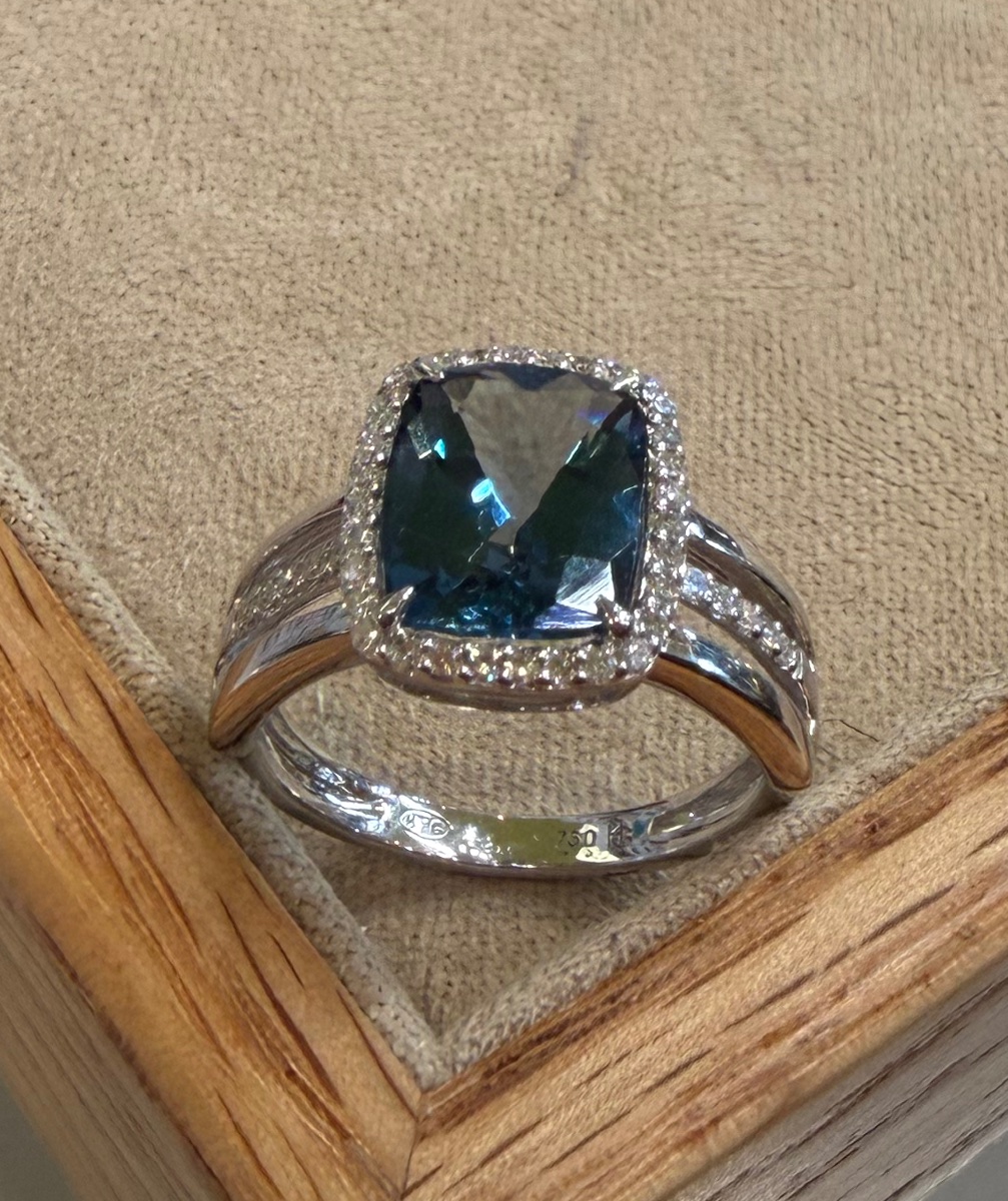 Topaz And Diamonds Ring-photo-5