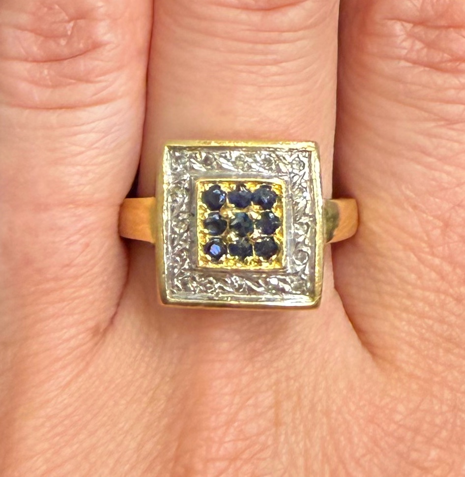 Sapphire And Diamond Ring-photo-2