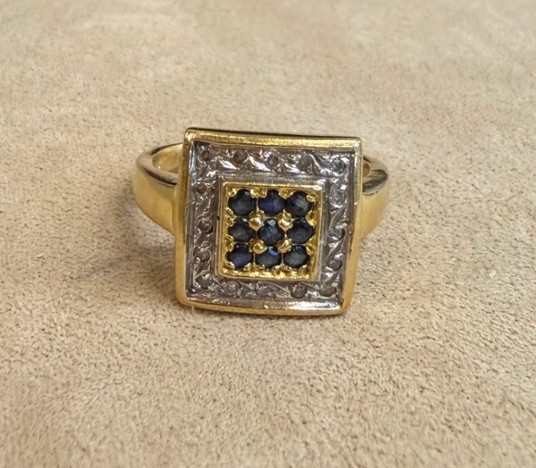 Sapphire And Diamond Ring