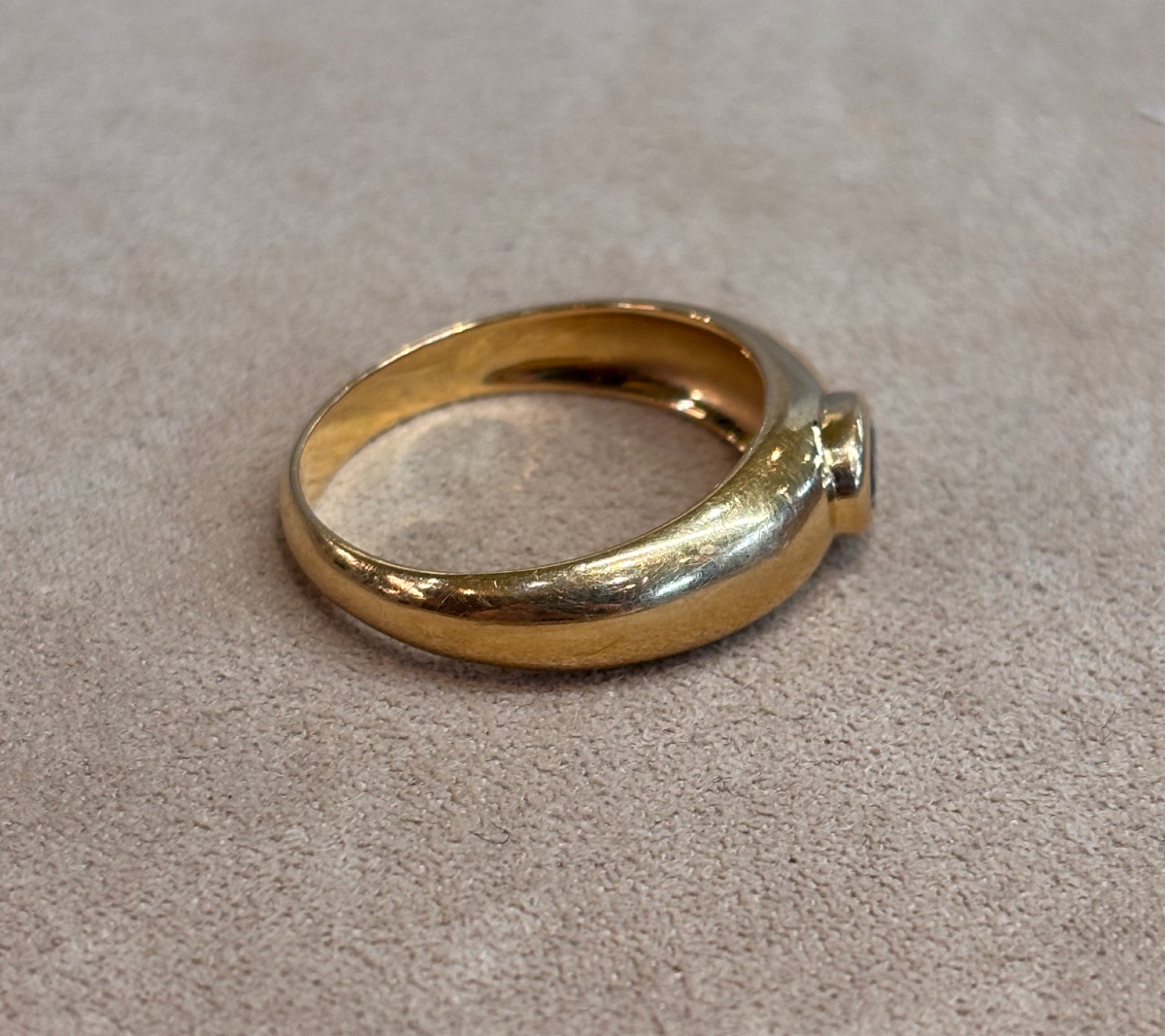Bague jonc saphir-photo-3