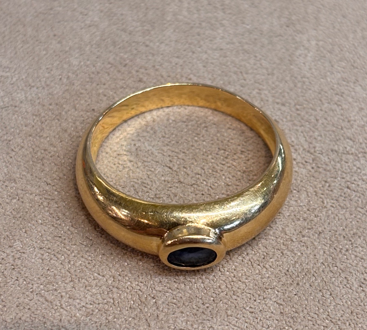Bague jonc saphir-photo-4
