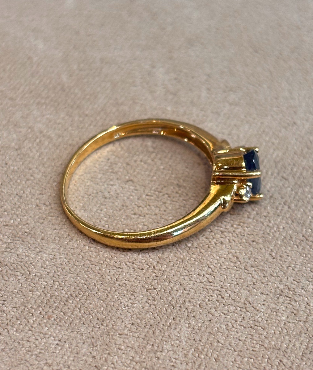 Sapphire And Diamonds Ring-photo-3